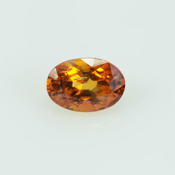 0.64 cts Natural Orange Sapphire Loose Gemstone Oval Cut