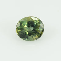 0.98 cts Natural Green Sapphire Loose Gemstone Oval Cut