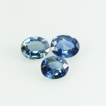 6x5 Natural Calibrated Blue Sapphire Loose Gemstone Oval Cut