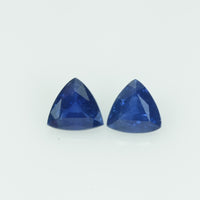 1.03 cts Natural Blue Sapphire Loose Gemstone Trillion Cut Pair - Thai Gems Export Ltd.