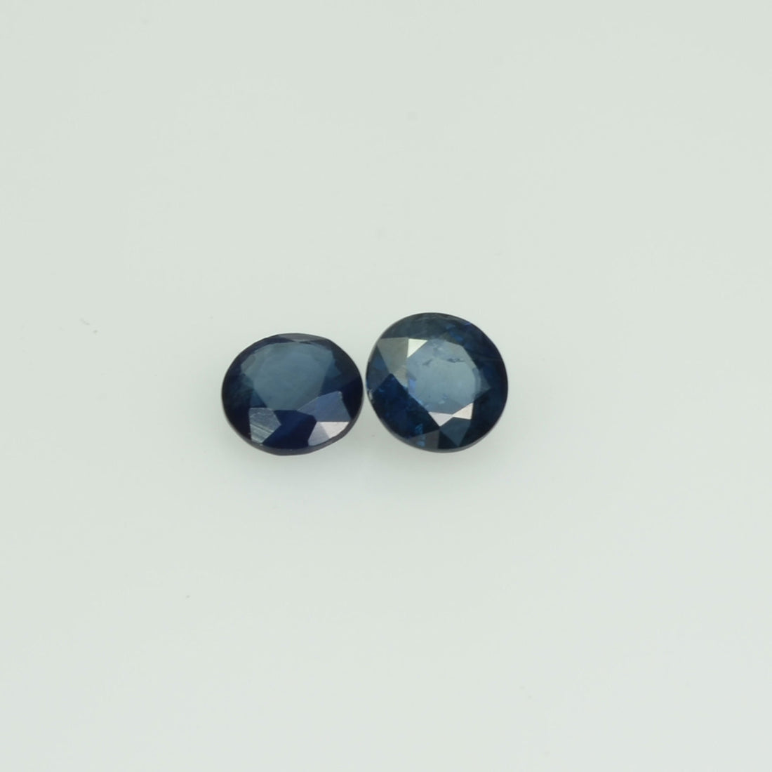 3.5-3.6 mm Natural Blue Sapphire Loose Pair Gemstone Round Cut