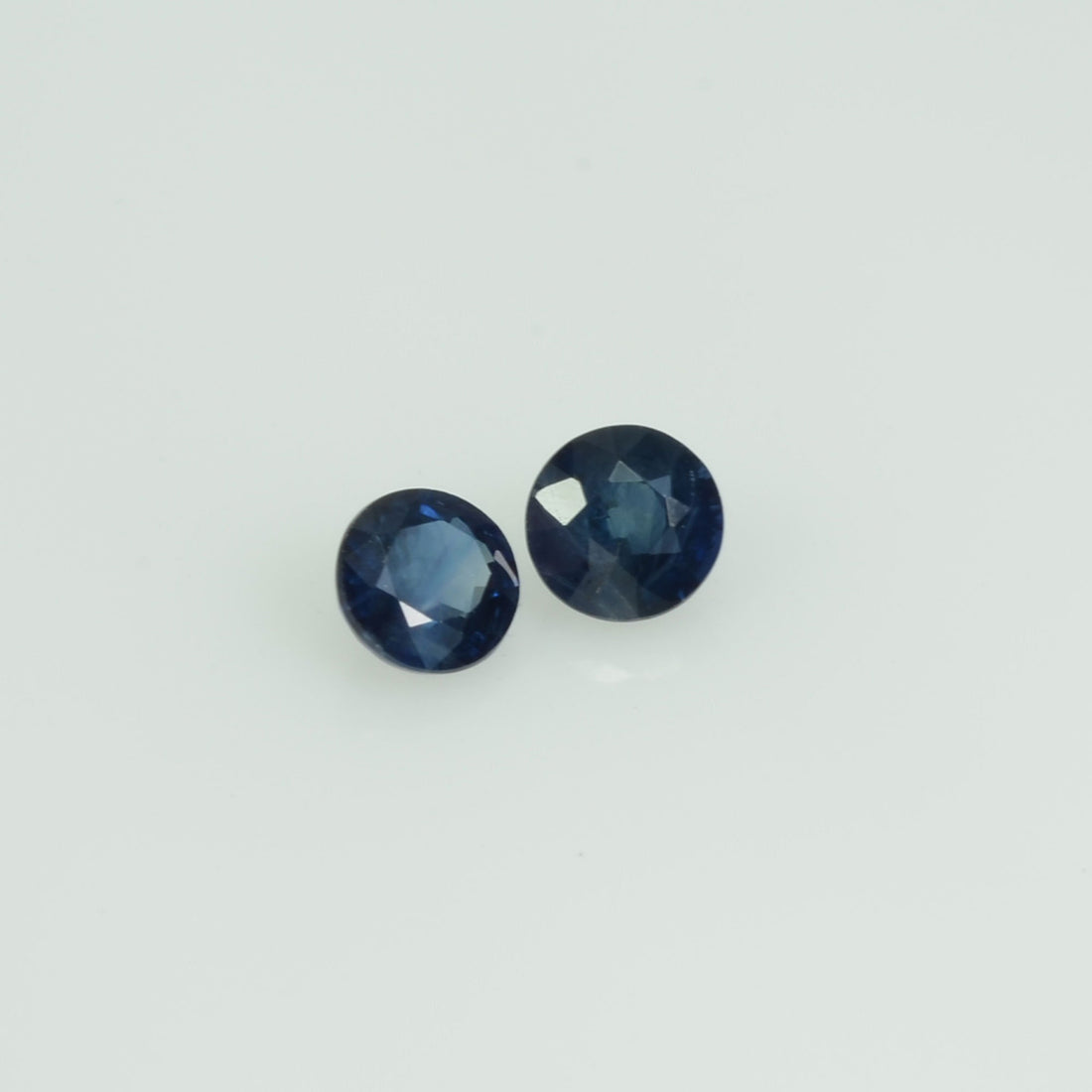3.5-3.6 mm Natural Blue Sapphire Loose Pair Gemstone Round Cut