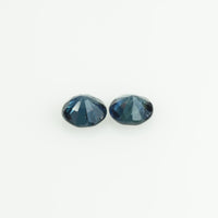 3.7-3.8 mm Natural Blue Sapphire Loose Pair Gemstone Round Cut