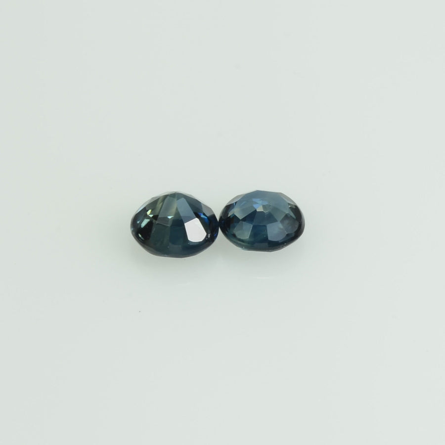 3.7-3.8 mm Natural Blue Sapphire Loose Pair Gemstone Round Cut