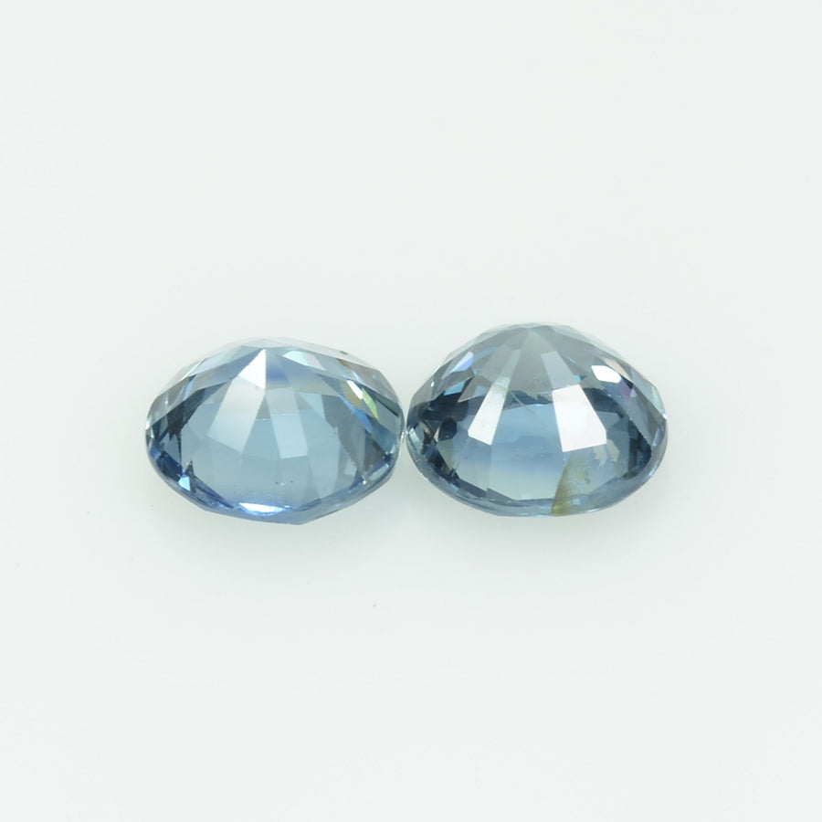 6 MM Natural Blue Sapphire Loose Pair Gemstone Round Cut