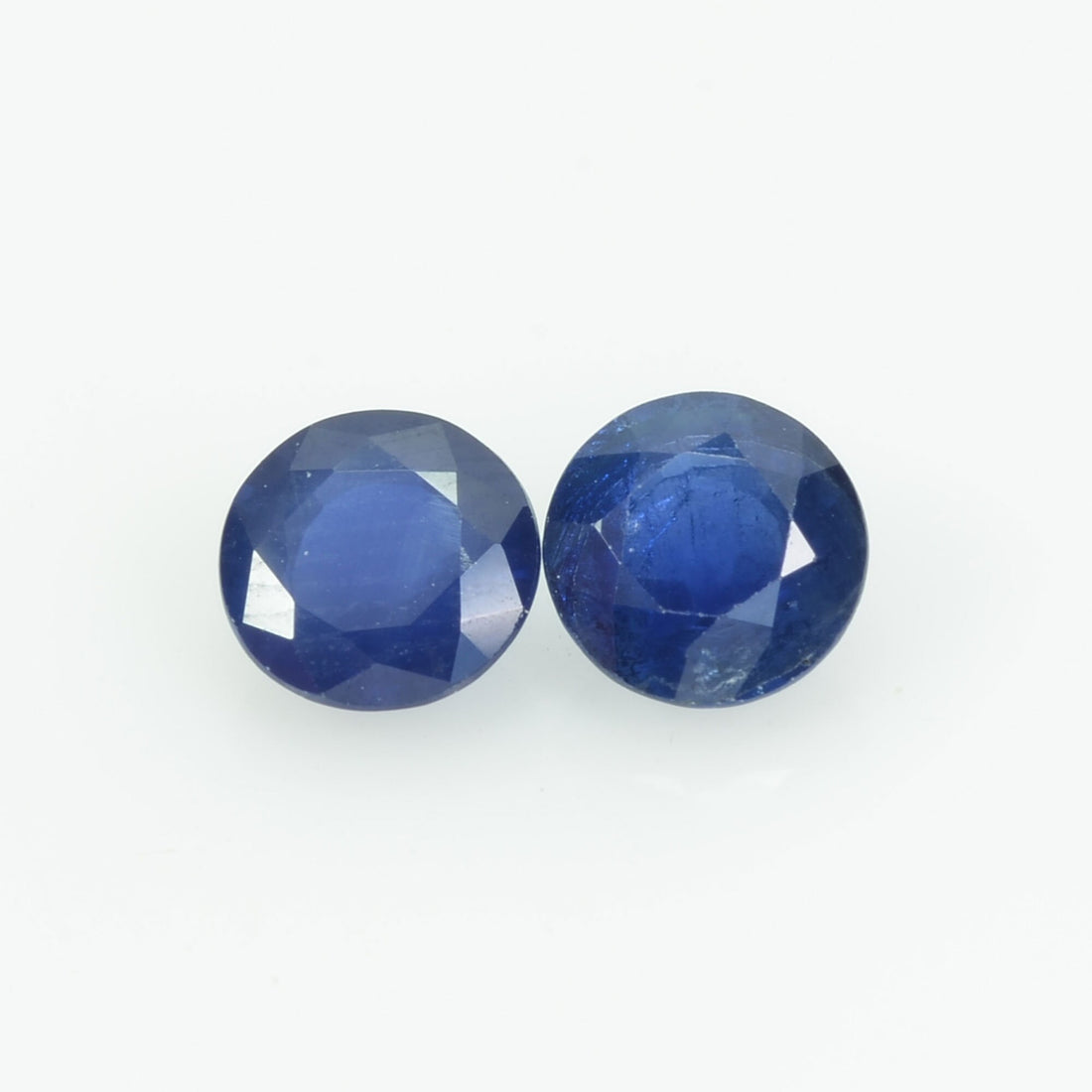 5.5 MM Natural Blue Sapphire Loose Pair Gemstone Round Cut