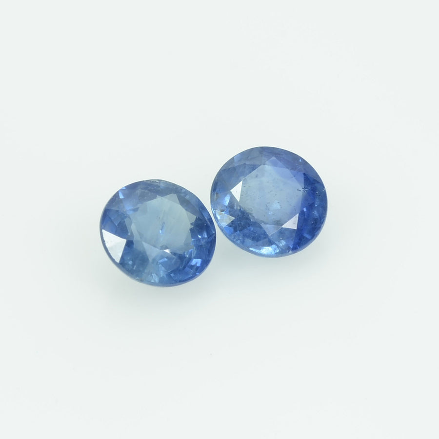 5.0 MM Natural Blue Sapphire Loose Pair Gemstone Round Cut - Thai Gems Export Ltd.