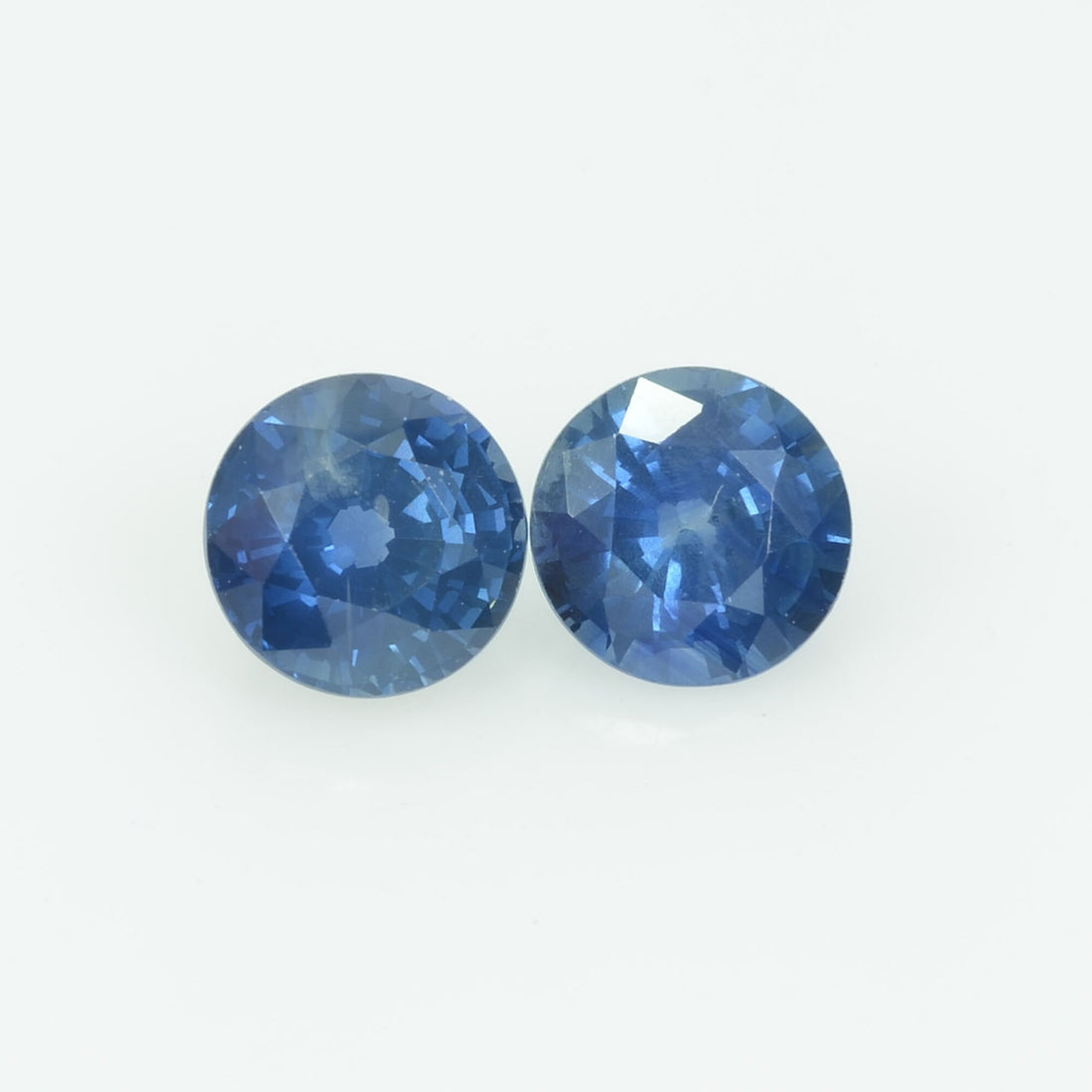 5.5 MM Natural Blue Sapphire Loose Pair Gemstone Round Cut