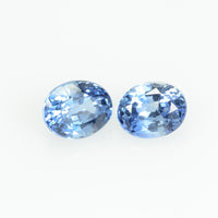 0.88 cts Natural Blue Sapphire Loose Pair Gemstone Oval Cut - Thai Gems Export Ltd.