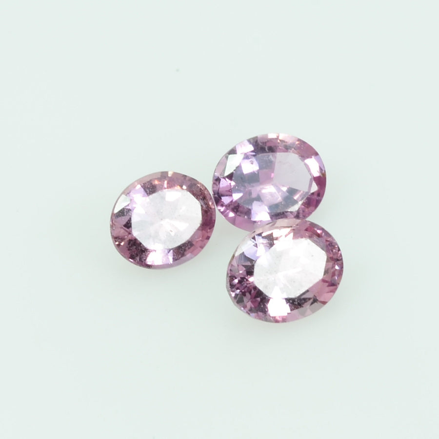5x4 lot Natural  Pink Sapphire Loose Gemstone oval Cut