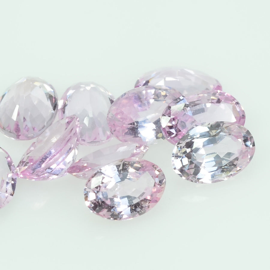 6x4 Natural Pink Sapphire Loose Gemstone oval Cut