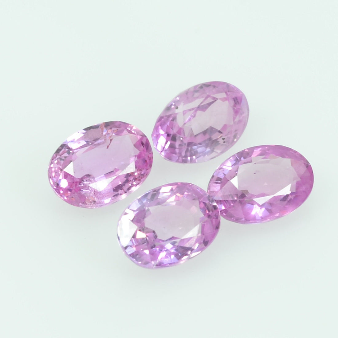 6x4 mm Natural Pink Sapphire Loose Gemstone oval Cut