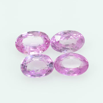 5x4 mm Natural Pink Sapphire Loose Gemstone oval Cut