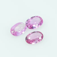 6x4 Natural Pink Sapphire Loose Gemstone oval Cut