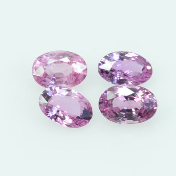 6x4 Natural  Pink Sapphire Loose Gemstone oval Cut