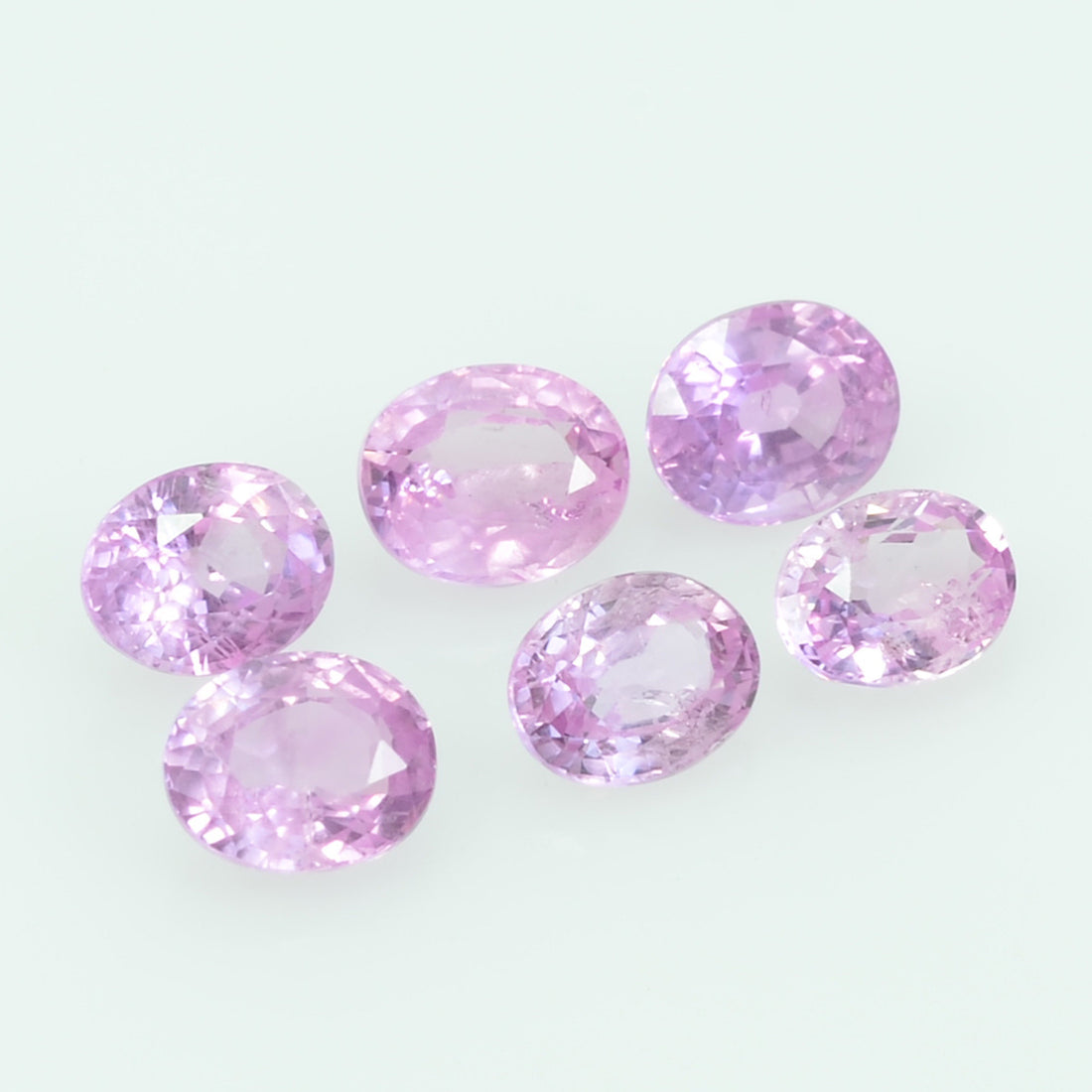 4.5x3.5 Natural  Pink Sapphire Loose Gemstone oval Cut