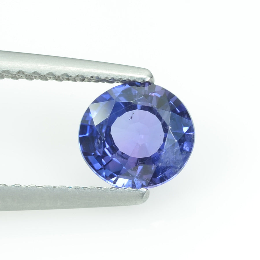 1.12 Cts Natural Purple Sapphire Loose Gemstone Round Cut
