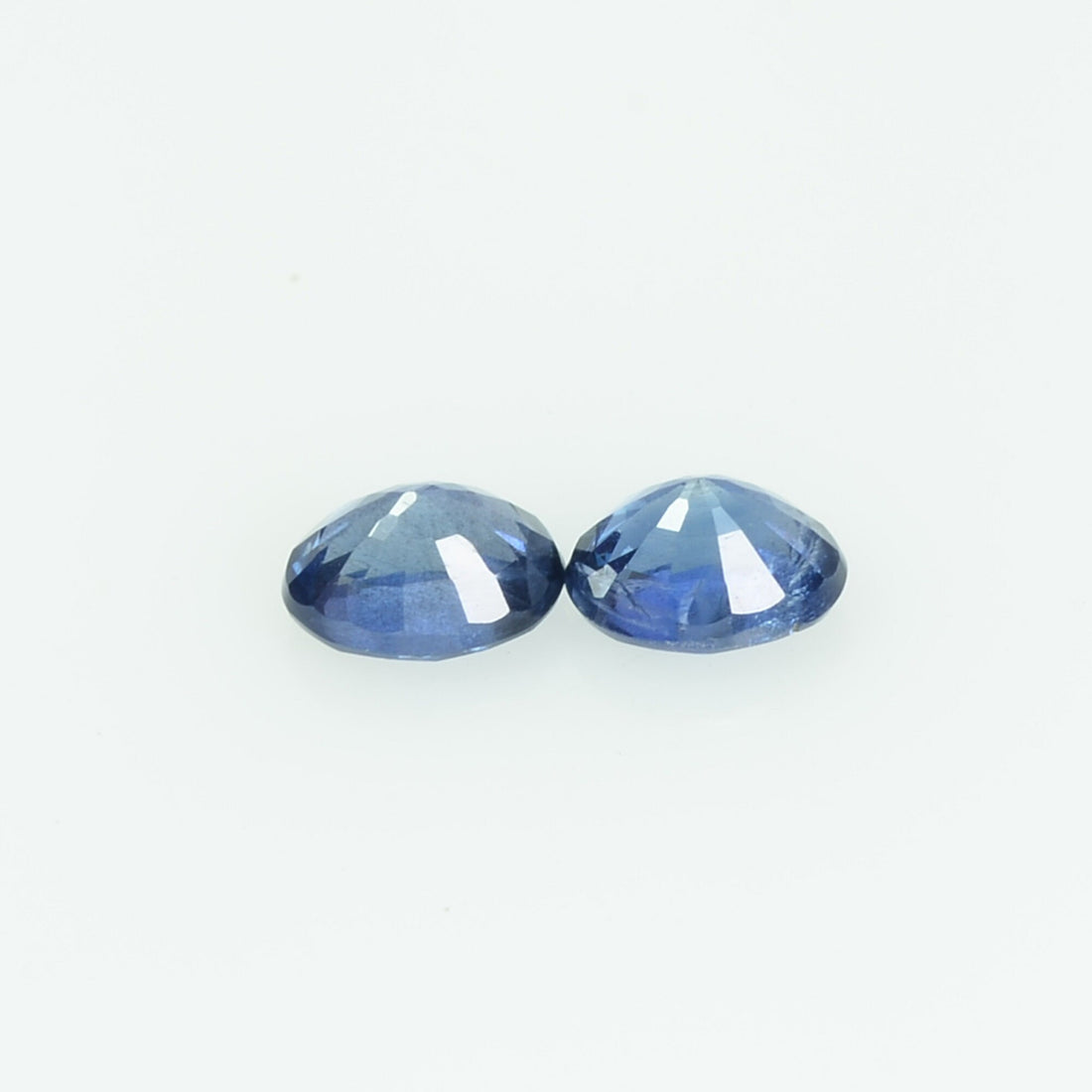 0.46 Cts Natural Blue Sapphire Loose Pair Gemstone Oval Cut