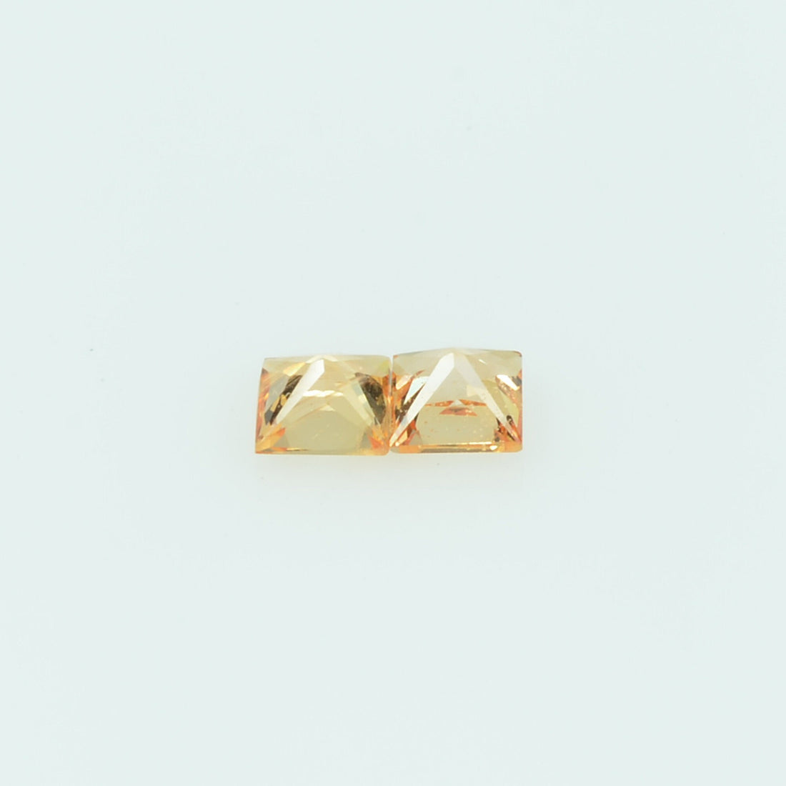 2.2-2.9 mm Natural Callibrated Orange Sapphire Loose Gemstone Princess Cut