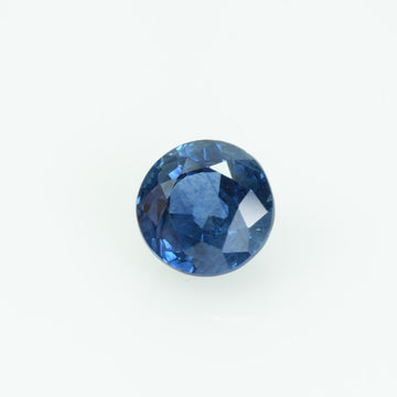 0.88 Cts Natural Blue Sapphire Loose Gemstone Round Cut