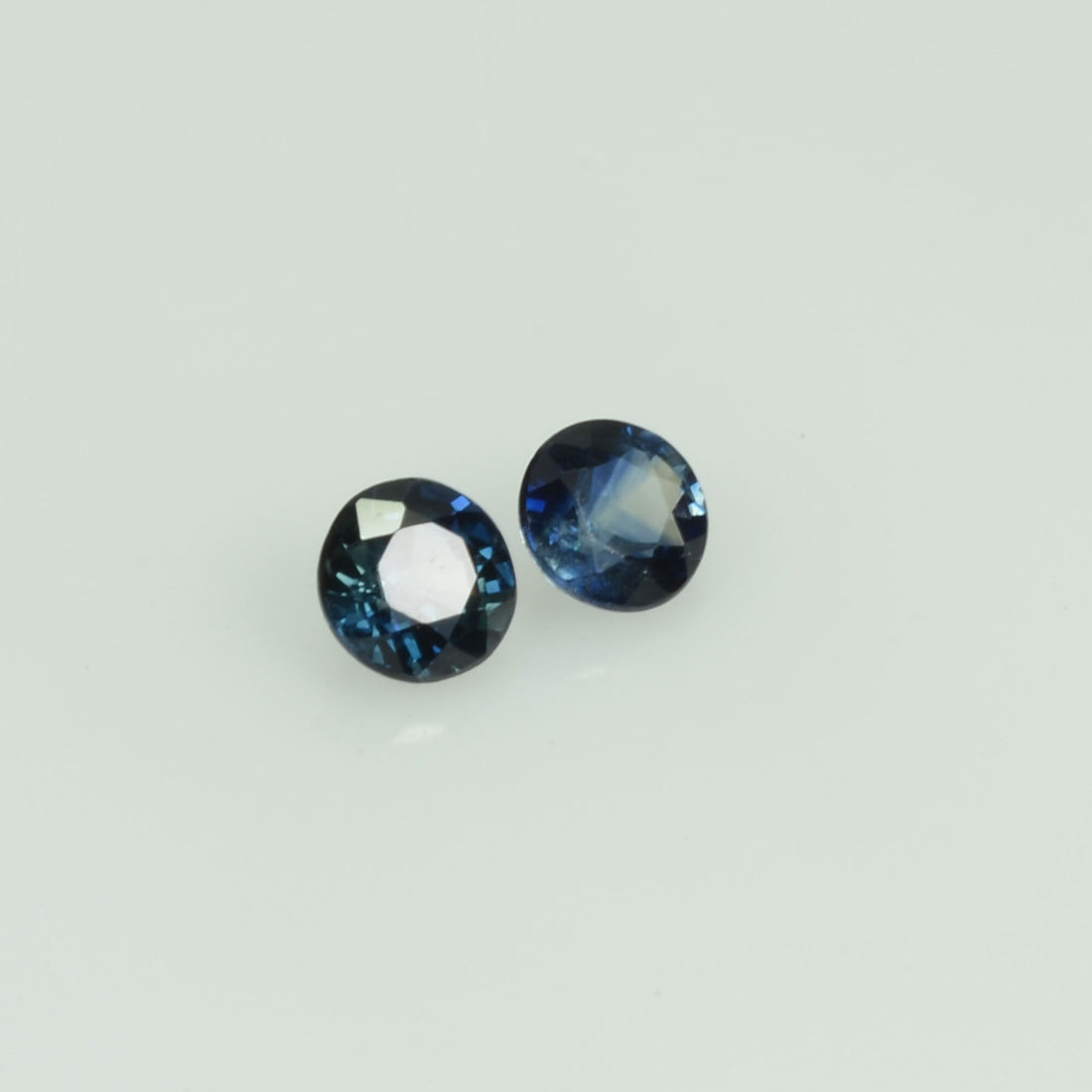 3.5-3.6 mm Natural Blue Sapphire Loose Pair Gemstone Round Cut