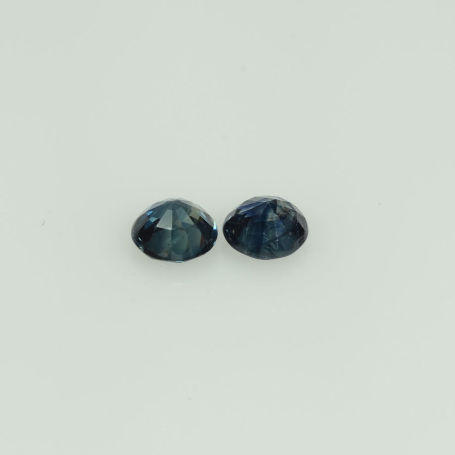 3.5-3.6 mm Natural Blue Sapphire Loose Pair Gemstone Round Cut