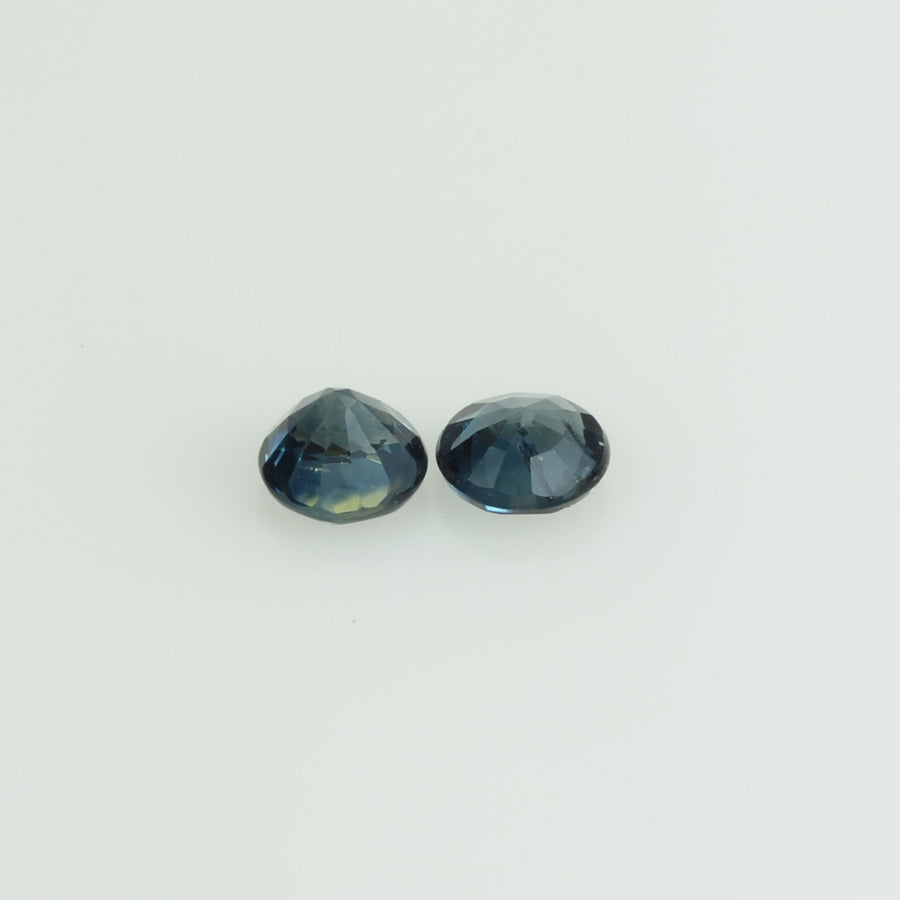 3.5-3.6 mm Natural Blue Sapphire Loose Pair Gemstone Round Cut