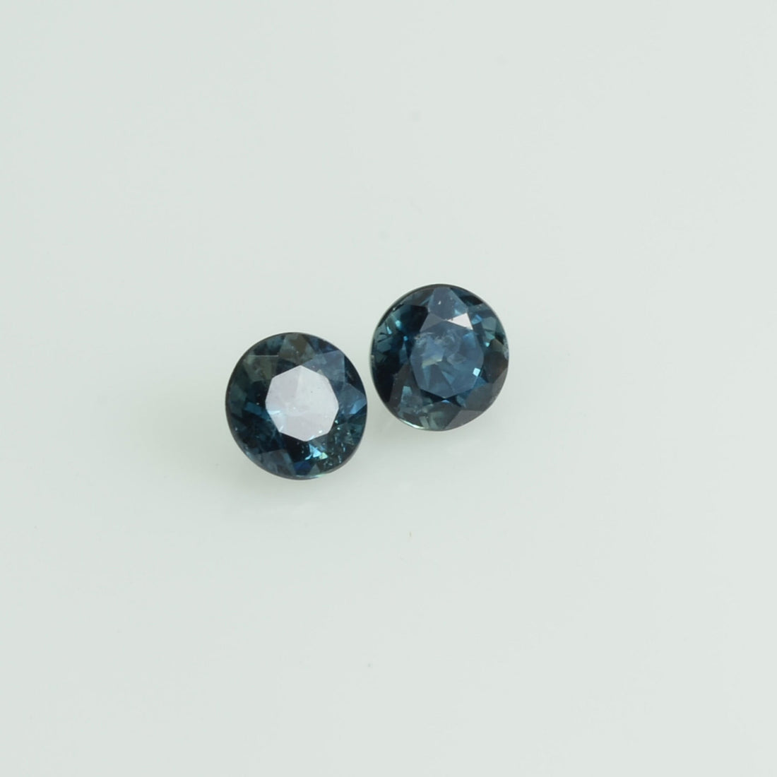 3.5-3.6 mm Natural Blue Sapphire Loose Pair Gemstone Round Cut