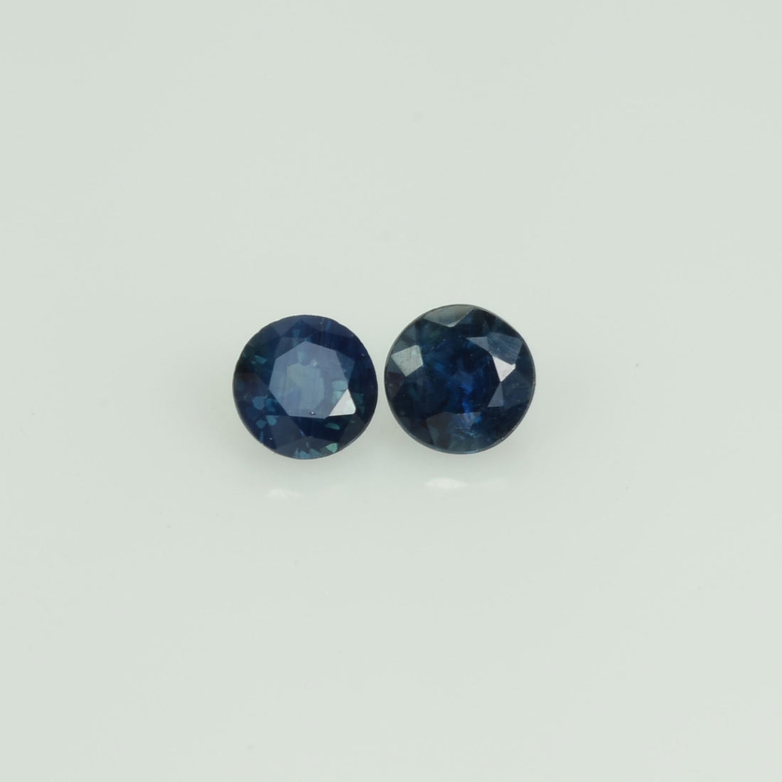 3.5-3.6 mm Natural Blue Sapphire Loose Pair Gemstone Round Cut