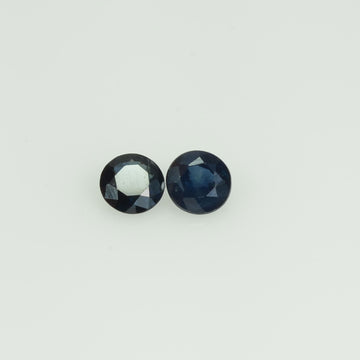 3.4 mm Natural Blue Sapphire Loose Gemstone Round Cut