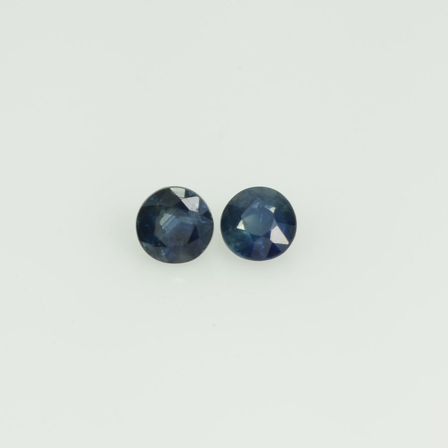 3.4 mm Natural Blue Sapphire Loose Gemstone Round Cut