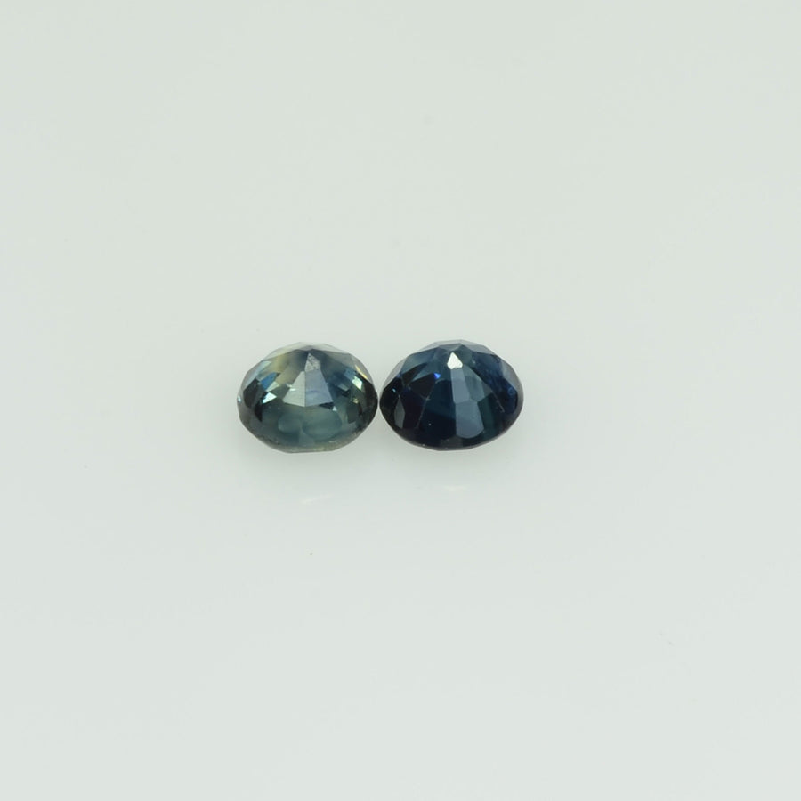 3.4 mm Natural Blue Sapphire Loose Gemstone Round Cut