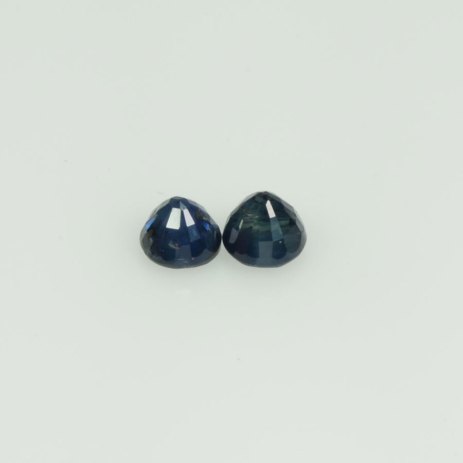 3.4 mm Natural Blue Sapphire Loose Gemstone Round Cut