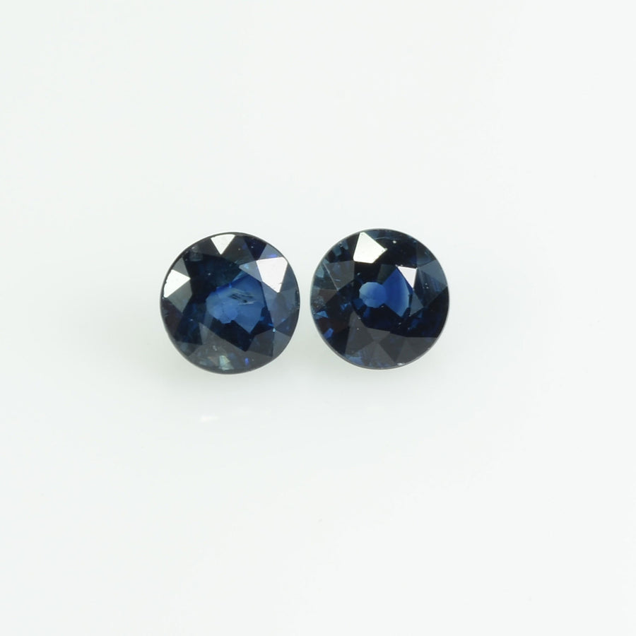 4.3 mm Natural Blue Sapphire Loose Gemstone Round Cut
