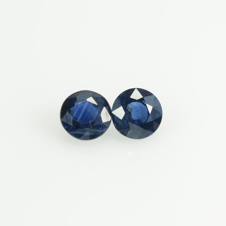 4.4 mm Natural Blue Sapphire Loose Gemstone Round Cut