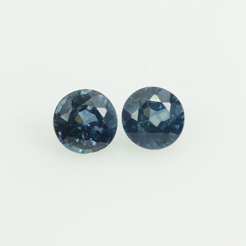 3.4 mm Natural Blue Sapphire Loose Gemstone Round Cut