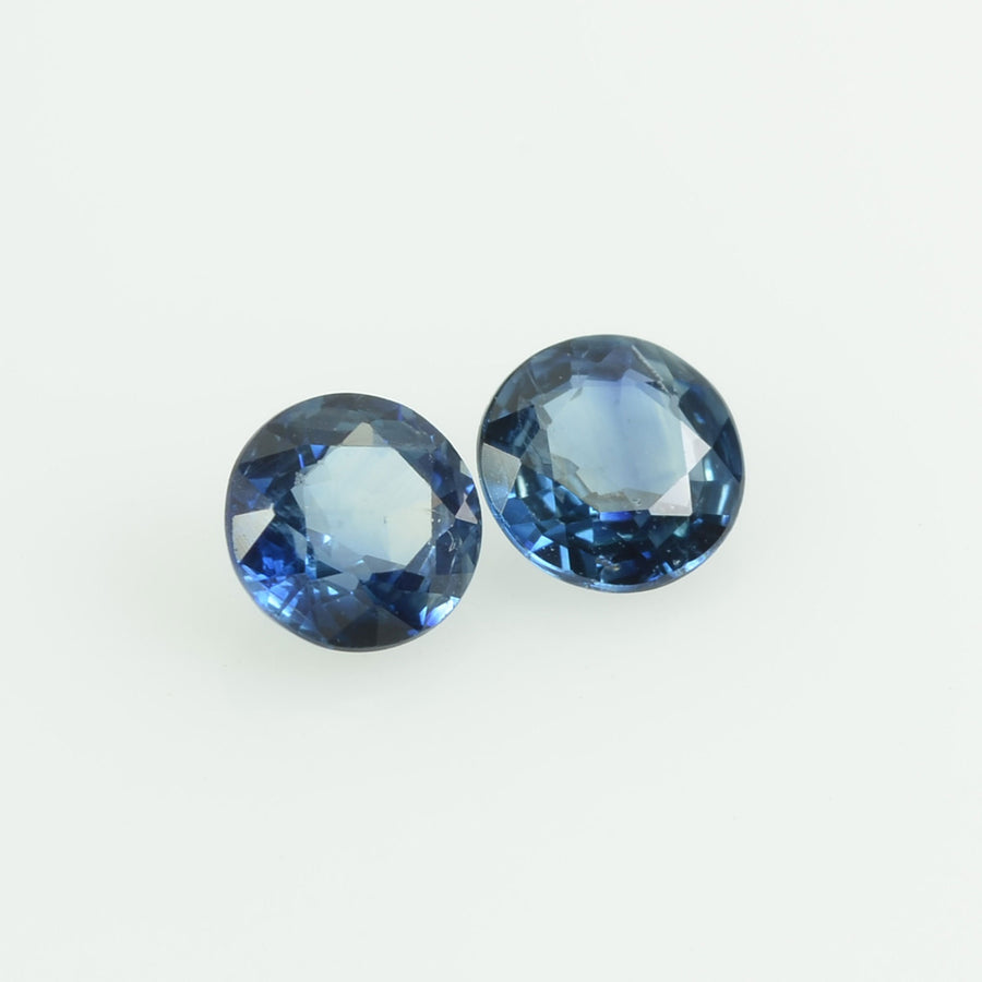 3.5 mm Natural Blue Sapphire Loose Gemstone Round Cut