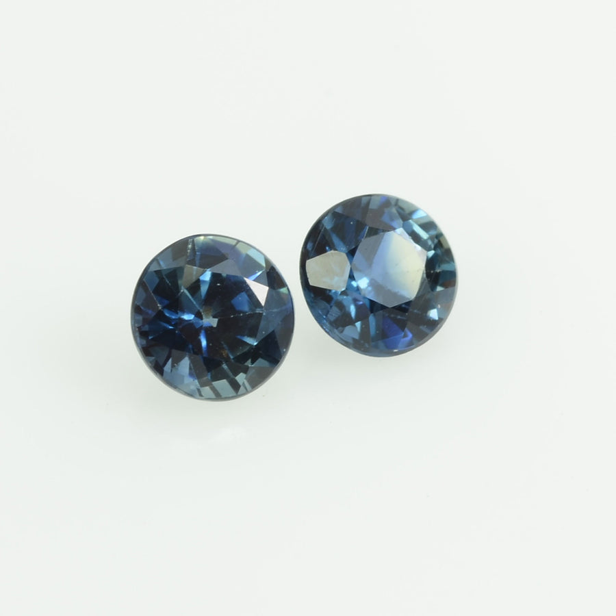3.5 mm Natural Blue Sapphire Loose Gemstone Round Cut