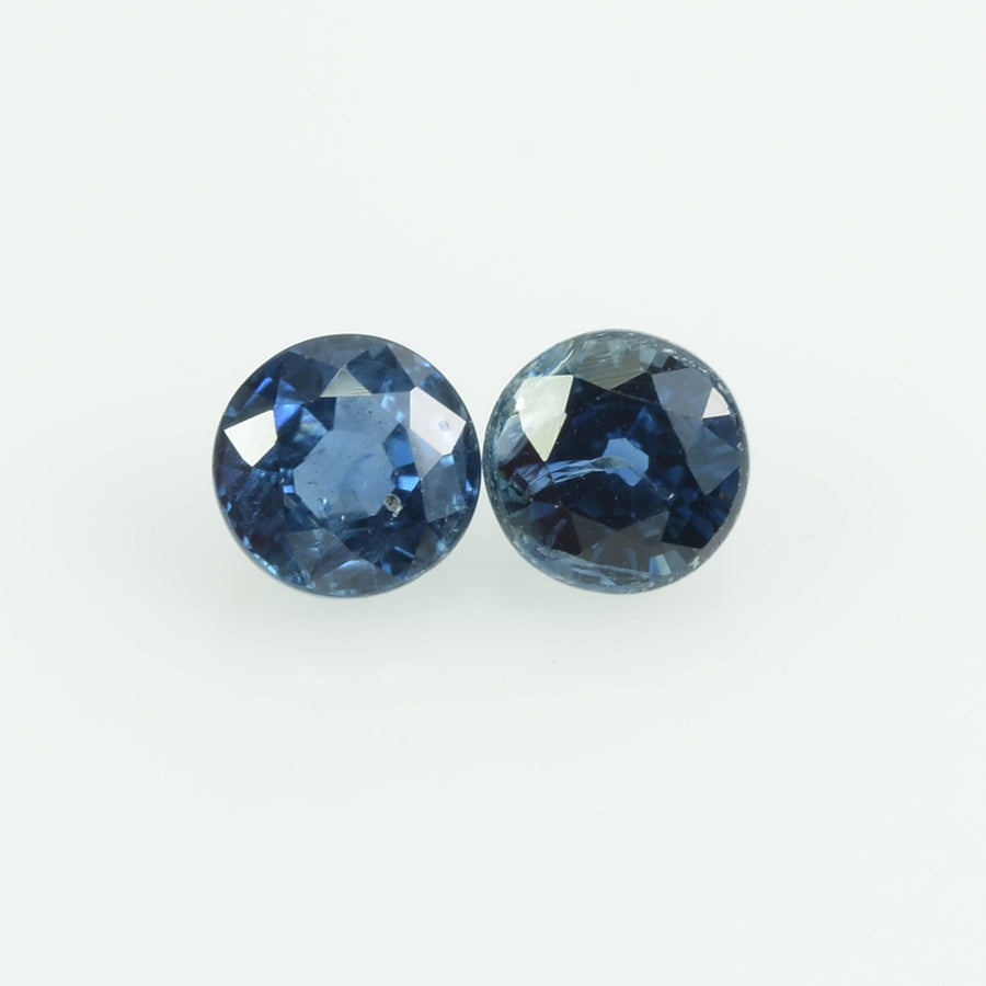 3.5 mm Natural Blue Sapphire Loose Gemstone Round Cut