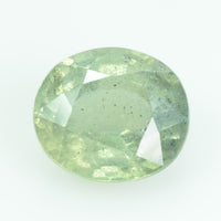 4.70 Cts Natural Green Sapphire Loose Gemstone Oval Cut