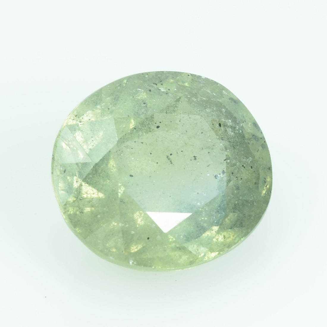 4.70 Cts Natural Green Sapphire Loose Gemstone Oval Cut