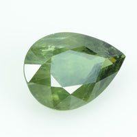 4.49 Cts Natural Green Sapphire Loose Gemstone Pear Cut