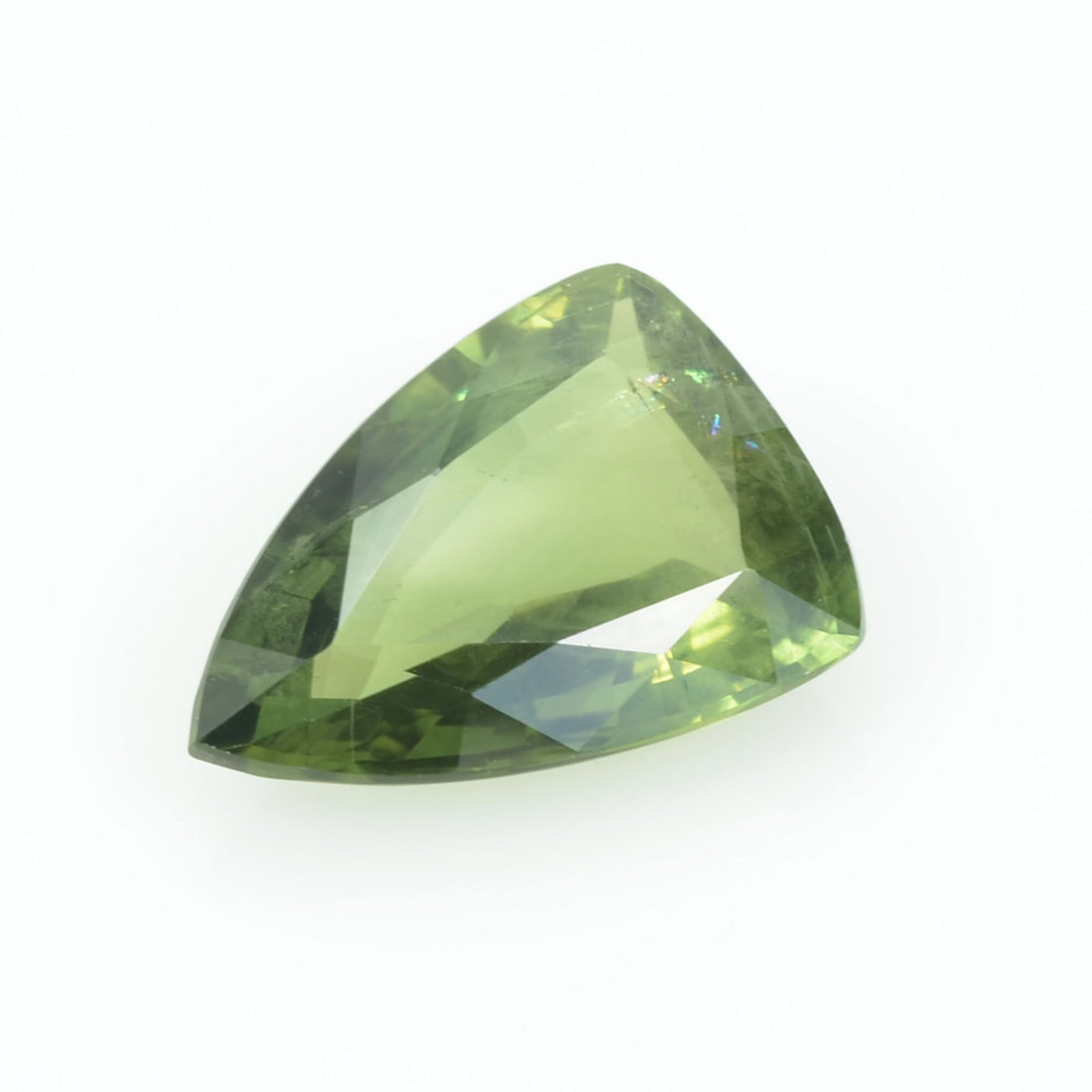 3.26 Cts Natural Green Sapphire Loose Gemstone Fancy Cut