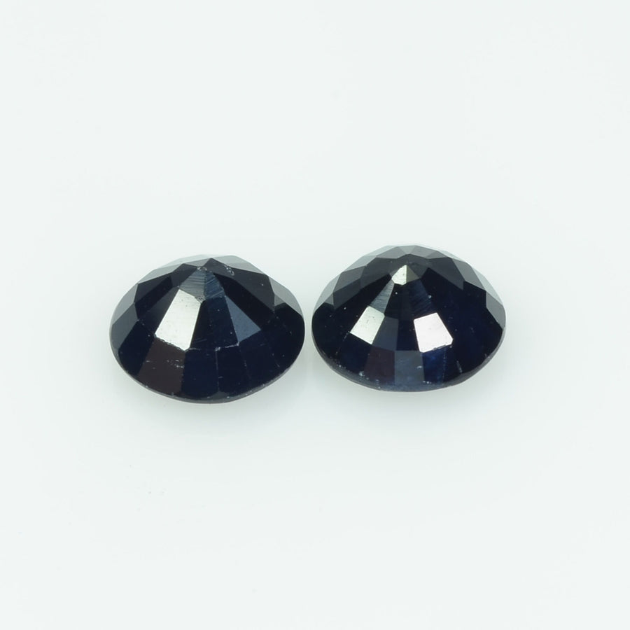 6 mm Natural Blue Sapphire Loose Gemstone Round Cut