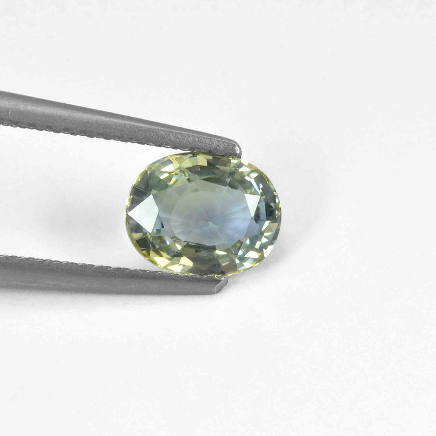 1.50 Cts Natural Bi-color Sapphire Loose Gemstone Oval Cut
