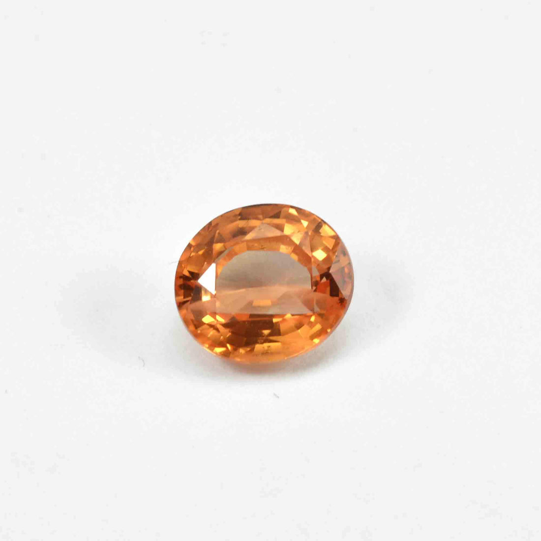 1.62 Cts Natural Orange Sapphire Loose Gemstone Oval Cut