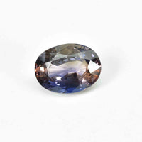 3.19 Cts Natural Bi-Color Sapphire Loose Gemstone Oval Cut