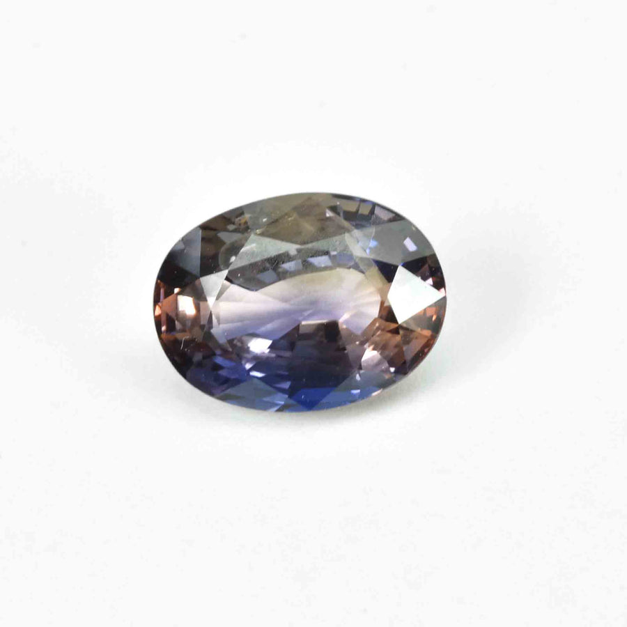 3.19 Cts Natural Bi-Color Sapphire Loose Gemstone Oval Cut