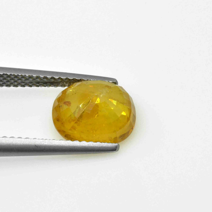 3.96 Cts Natural Yellow Sapphire Loose Gemstone Cushion Cut