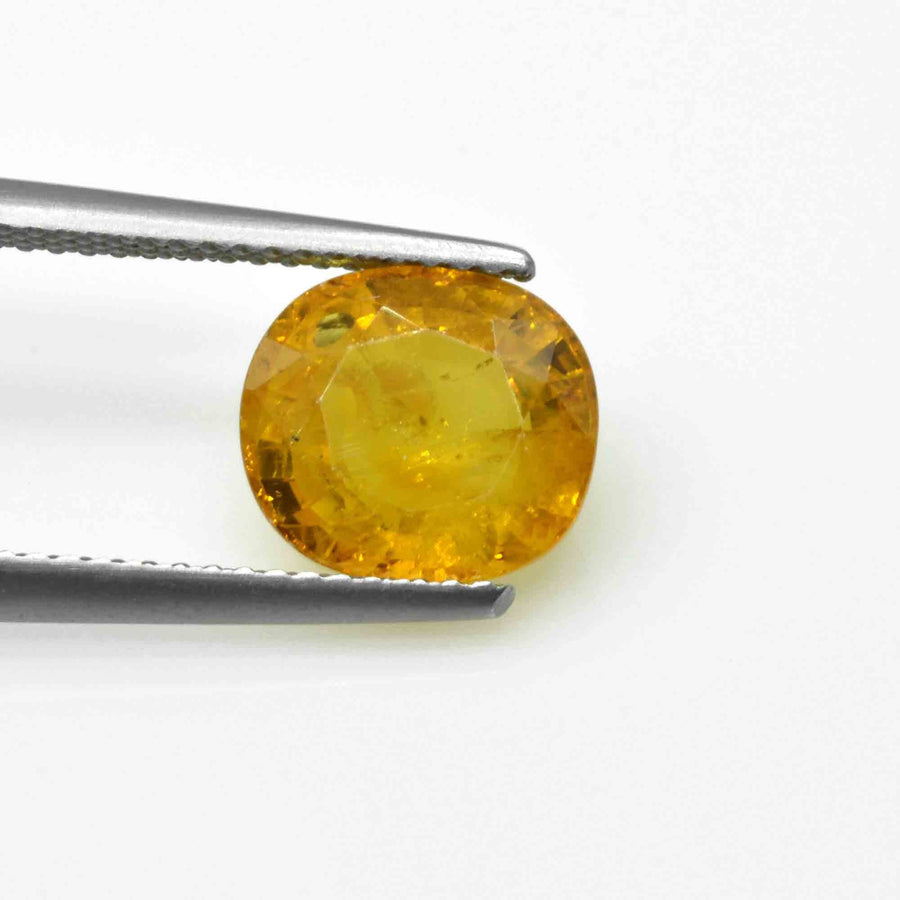 3.96 Cts Natural Yellow Sapphire Loose Gemstone Cushion Cut